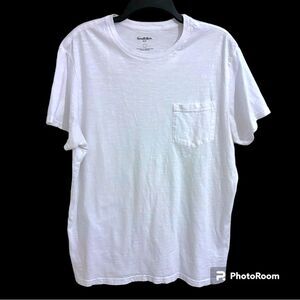 Goodfellow & Co. Men’s White Crew Neck Pocket Short Sleeve Tee Size Large